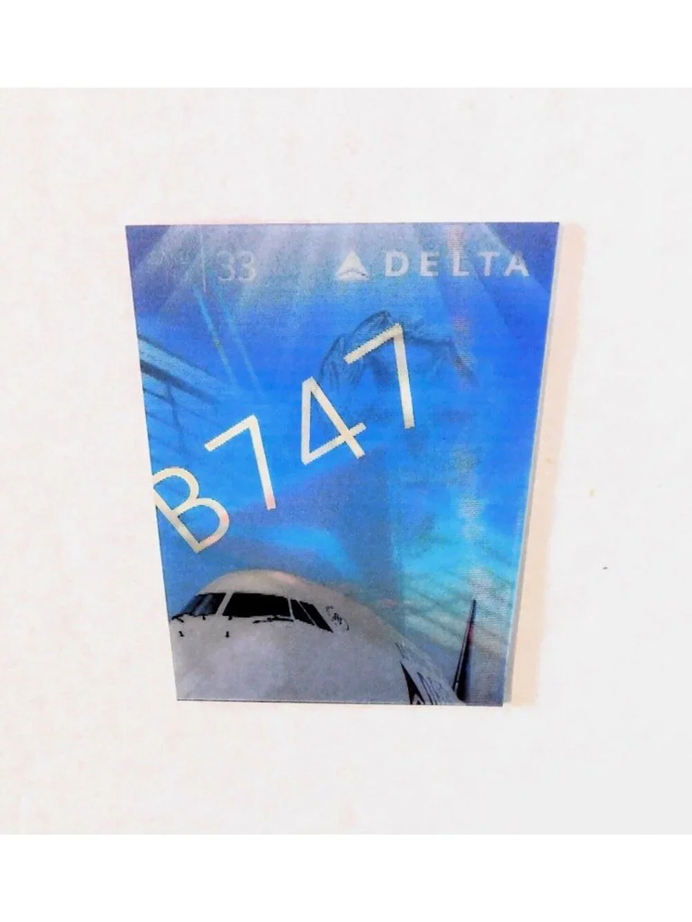 Delta Air Lines Boeing 747-400 Holographic 2015 Pilot Collector Card #33